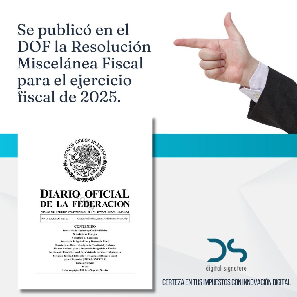 Resolución Miscelánea Fiscal para el ejercicio fiscal de 2025